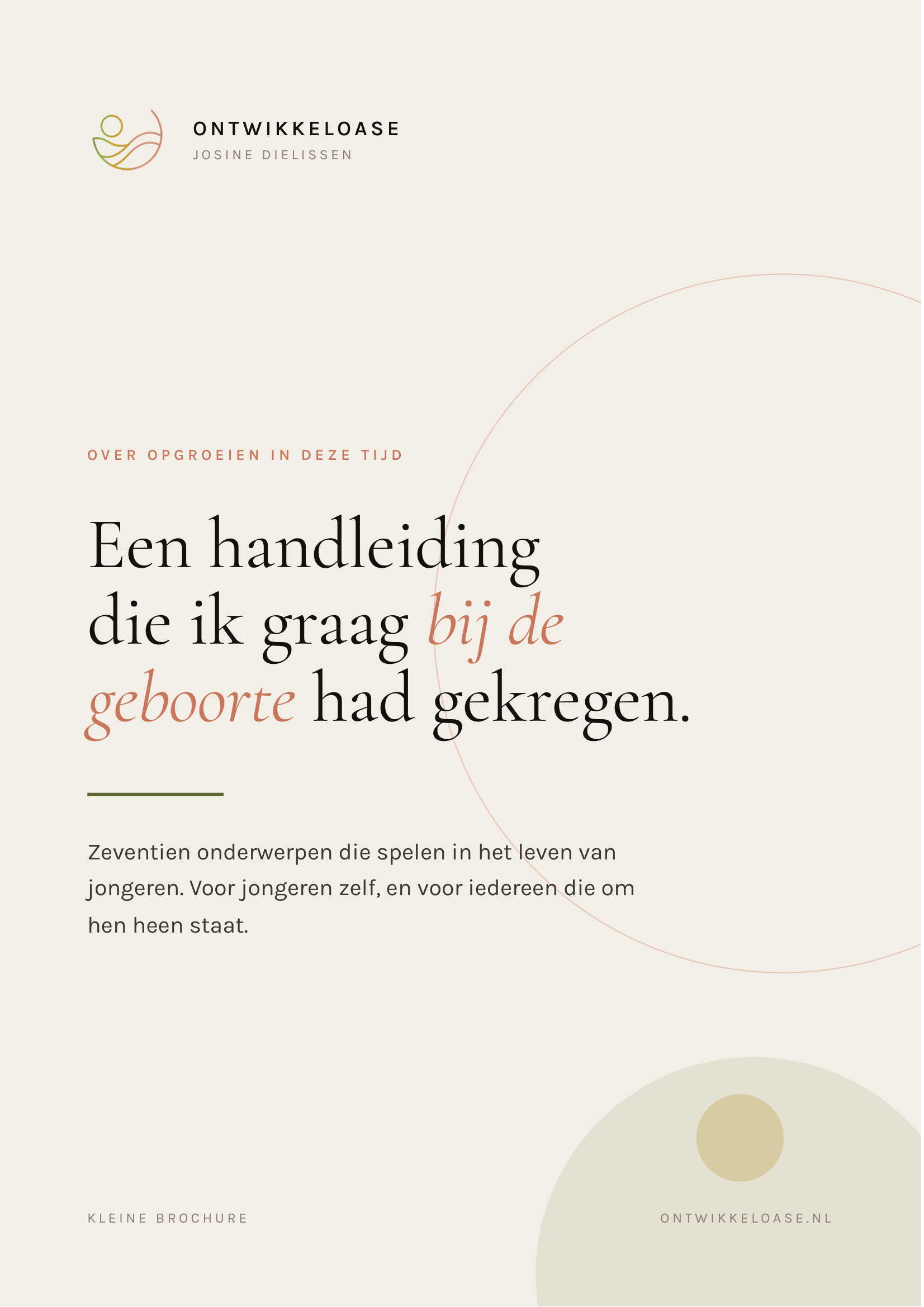 Voorkant van Een handleiding die ik graag bij de geboorte had gekregen
